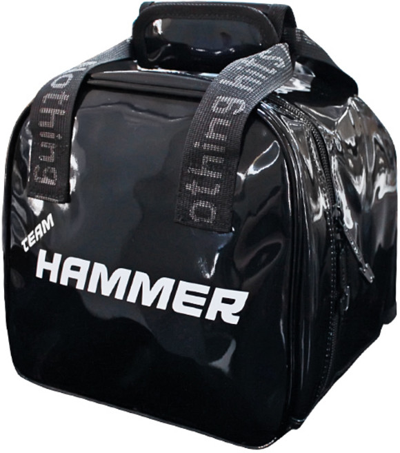 햄머 PU 에나멜 원볼 탈착식 토트백 1볼 볼링가방 탈부착 볼링백 볼링용품, 블랙, 1개