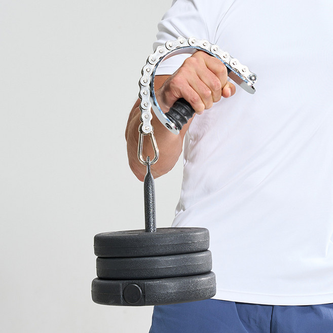 키비코 팔씨름 복싱 전완근 훈련 추감기 골로프킨 악력 운동, Free, 체인 타입