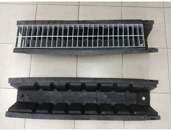PE배수로(뚜껑포함 폭20~30cm) 그레이팅뚜껑 배수트렌치 플륨관 배수로 측구수로관, 단일, 1세트