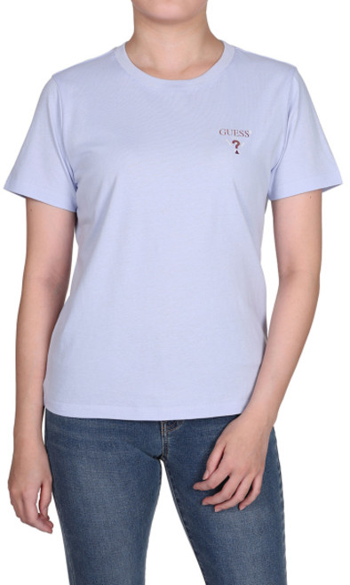 매장정품 게스 GUESS 1color 여성 미니 무테삼각로고 크루넥 반팔티 RP2K04C2 630665