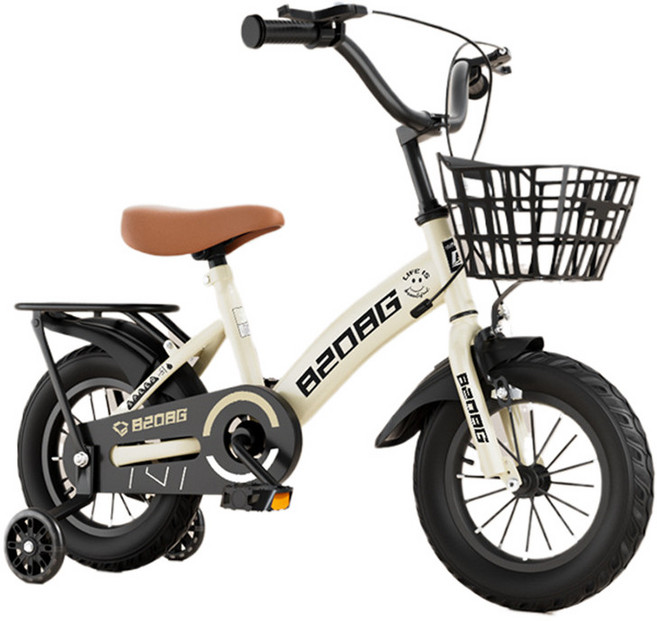 어린이 자전거 2-16세 자전거 학생 어린이 자전거 12인치 14인치 16인치 18인치 20인치, 1개, 14cm, 카키색