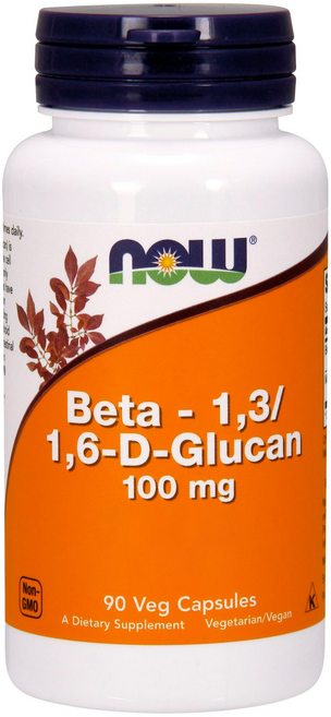 健而婷NOW Beta葡聚糖素食膠囊100mg, 90 入, 1個