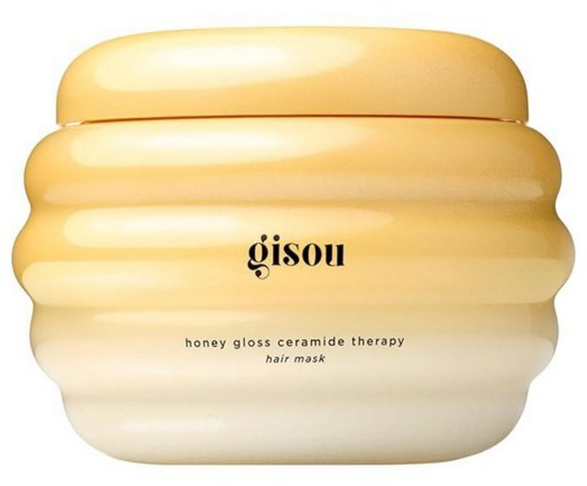 Gisou Honey Gloss 세라마이드 테라피 헤어 마스크 미니 - Mirsalehi 꿀 및 히알루론산이 함유된 딥 리페어 수분 공급 70ml(2.5온스)_147847