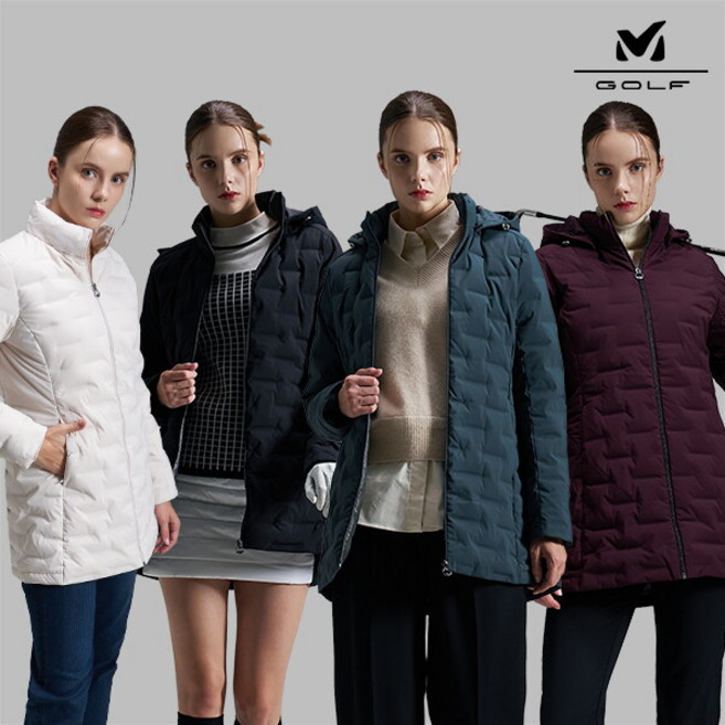 [밀레골프] 23FW 튜브 구스다운 경량자켓 여성 4컬러 택1