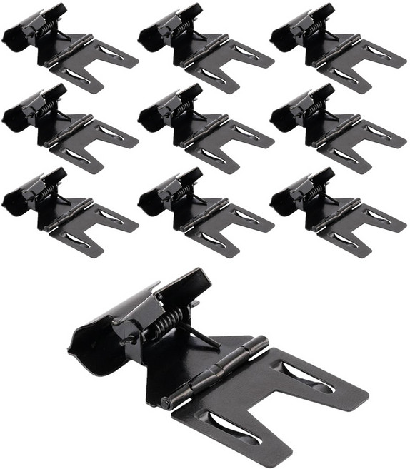 아베라 경첩 POP 가격표 꽂이 쇼클립, 블랙, 10개입