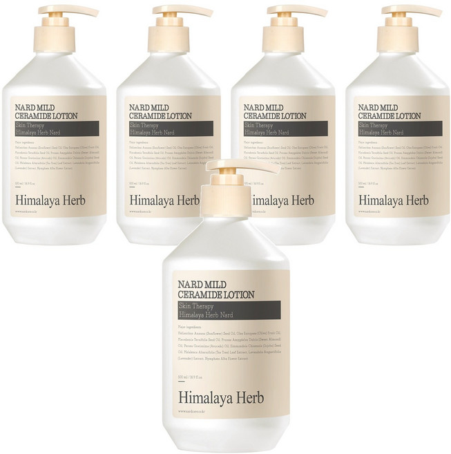 NARD 溫和神經酰胺身體乳, 500ml, 5瓶