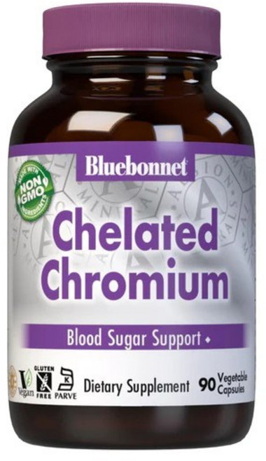 블루보넷 이스트-프리 킬레이트 크로뮴 브이캡, 90개입, 1개, 90정