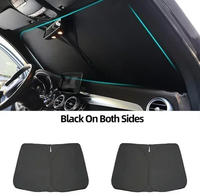 자동차 창문 햇빛가리개 세단 풀 커버 프라이버시 블라인드 커튼 앞 유리, 1개, 5. Front Windshield B