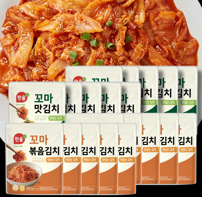 한울 편의점 꼬마김치 20봉 맛김치10봉+볶음김치10봉, 1개