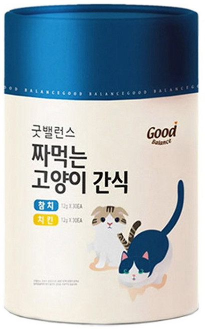 굿밸런스 짜먹는 고양이 간식 플러스, 2MIX(참치/치킨), 720g, 1개