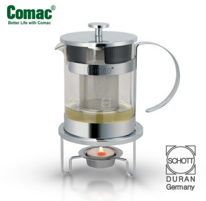 유리/크롬 워머 티포트 600ml (T11) [티팟유리주전자도자기티팟유리티팟유리티포트티주전자도자기주전자도자기차, 상세설명 참조