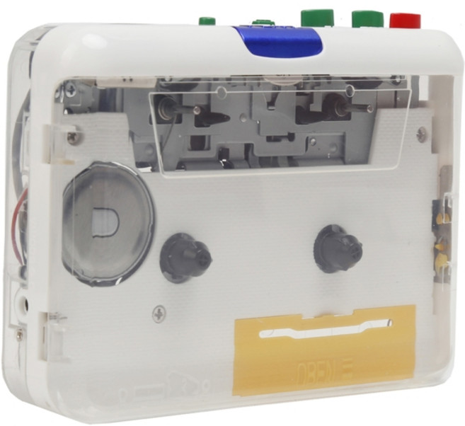 휴대용 카세트 플레이어 USB 카세트 캡처 카세트에 MP3 변환기, 투명한