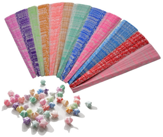 별접기 종이 야광 색상랜덤 세트 선호리빙, 20세트_600매