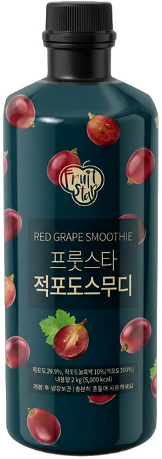 [딜라잇가든] 프룻스타 적포도 스무디, 1개, 2kg