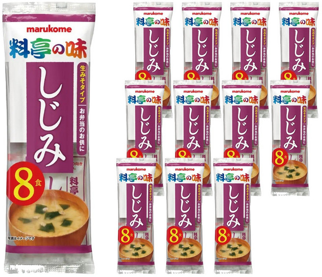 蔬菜湯頭風味 即食味噌湯 8份×12包, 12個