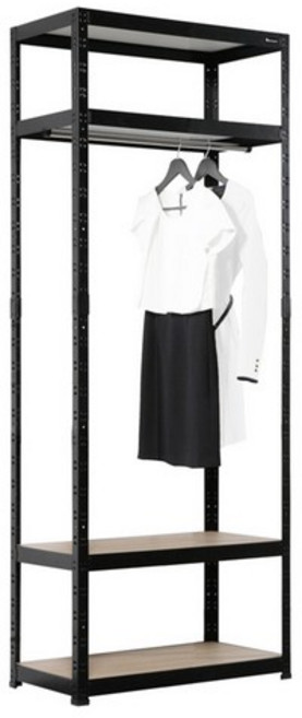 슈랙 철재 행거 4단 1행거 가로800 깊이400 높이2100mm, 화이트