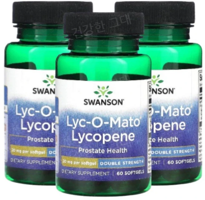 스완슨 라이코펜 라이코마토 20mg 60소프트젤 3개 리코펜 토마토추출물 Lycopene, 60정, 60정 - 쿠팡