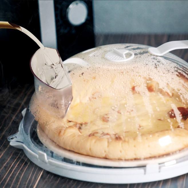 전자렌지 스팀으로 촉촉하게 뚜껑 찜기