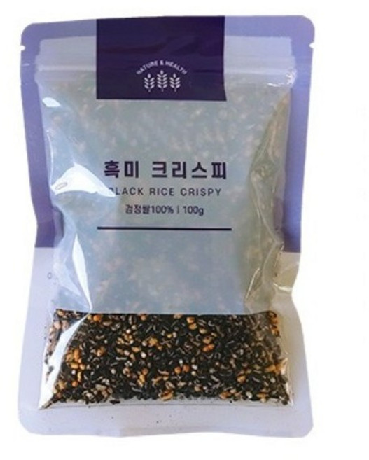 네이처앤헬스 흑미 크리스피, 흑미 크리스피 5개, 100g, 5개