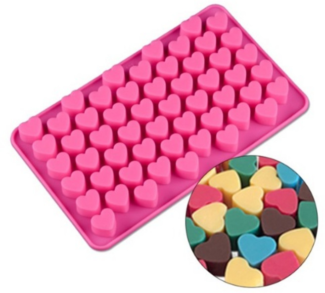 실리콘몰드 - 미니미니하트 (55구) #하트몰드