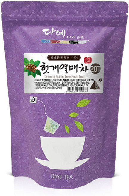 다예 삼각티백 헛개열매차, 1.2g, 20개입, 5개