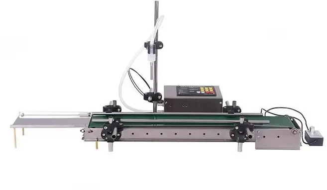 컨베이어 벨트가 있는 자동 액체 충전 기계 단일 헤드 필러 향수 물 감지 고정밀 내열성