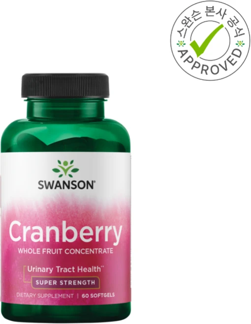 스완슨 천연 과일 농축물 크랜베리 60소프트젤 1개, 60정 - 쿠팡