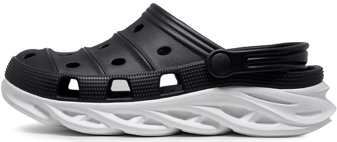 힐스트랩을 앞뒤로 돌려 샌달슬리퍼 겸용 착용가능 170g가볍고 발볼 넓고 물빠짐 좋아 물놀이일상화실내화 모두 가능한 다용도 사계절 초경량 EVA에바 클로그 크로그 아쿠아샌들슈즈신발