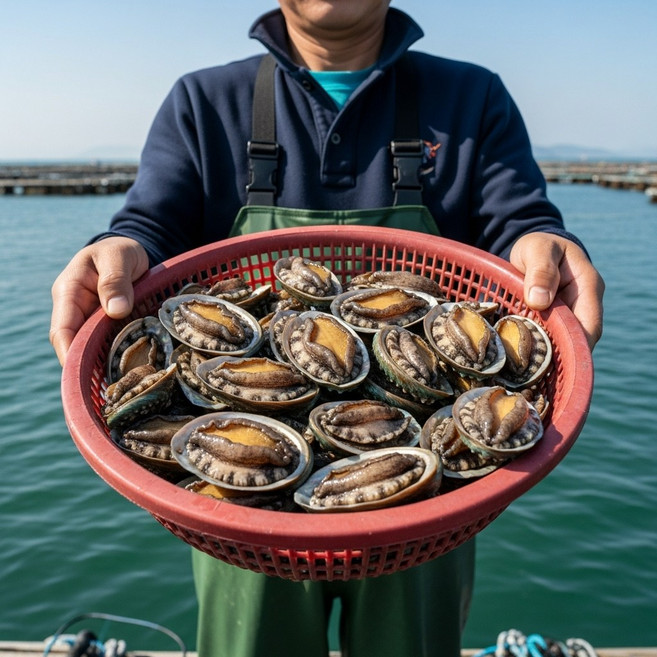 완도 바다에서 자란 활전복 산소포장 신선 선별 출고, 1세트, 1kg(대 13~15미 내외)