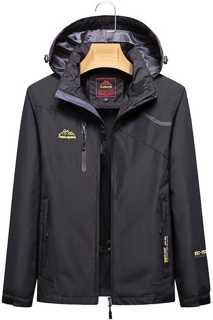 高機能防水衝鋒外套 - 可拆帽連帽外套 男女款防風登山夾克