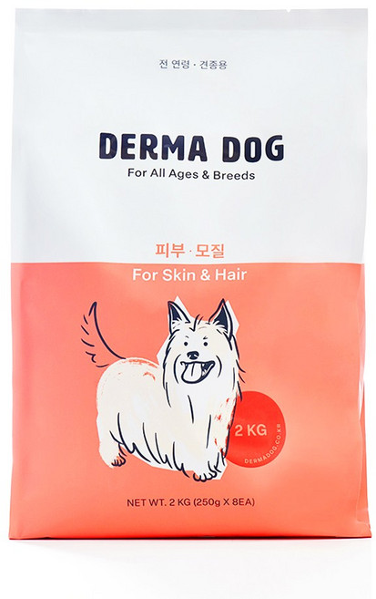 더마독 강아지 저알러지 가수분해 피부눈물 건식사료, 피부/피모, 2kg, 1개