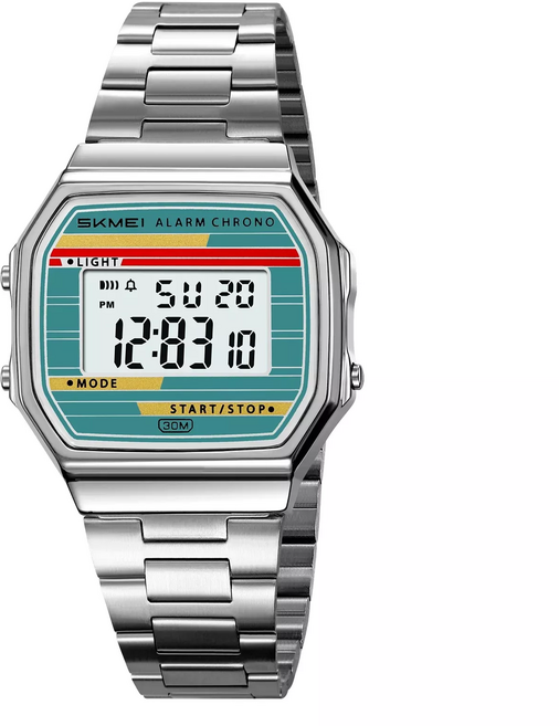 SKMEI SKM-2514 남자남성여자여성 디지털패션 방수 전자스포츠 메탈 손목 시계