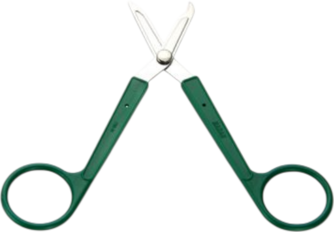 MADAN 마단밴딩가위 MBS-S01 고무줄 자르는가위 말티즈 고무줄자르는가위, 1개, 그린
