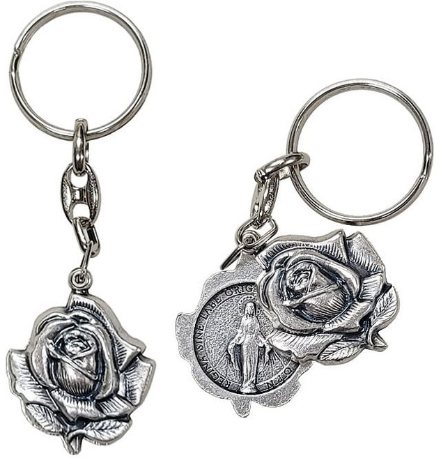 가톨릭천주교성물 장미 기적의패 열쇠고리