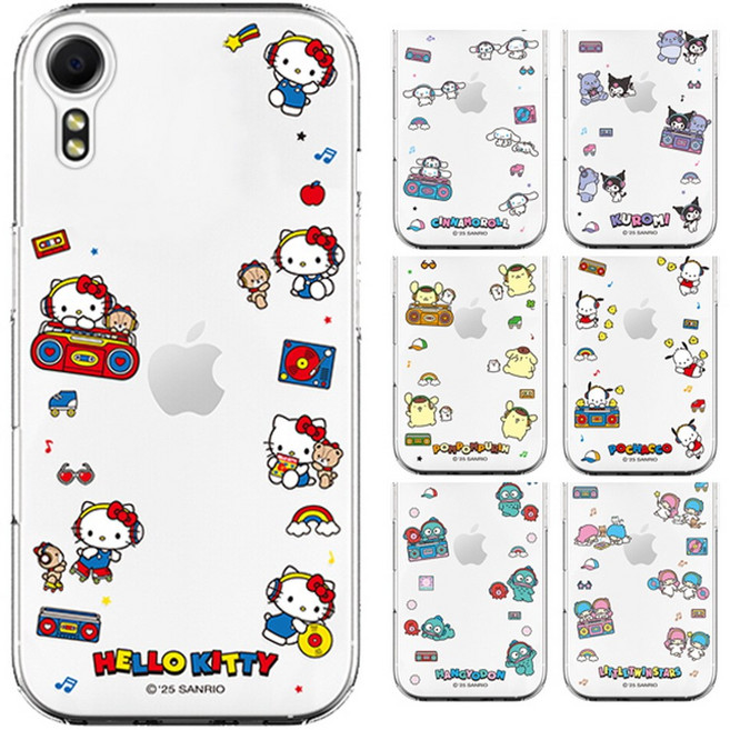 갤럭시X커버5 (G525) 포켓몬폰1 신비폰 키즈폰 산리오 뮤직 투명 젤리 케이스 헬로키티 시나모롤
