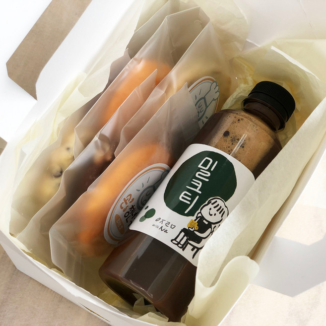 아자라마 수제 홍차 밀크티 + 청년 수제쿠키 세트, 1박스, 1개, 1개입