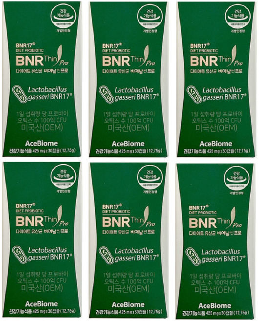 비에날씬 프로 다이어트 유산균, 6개, 30정