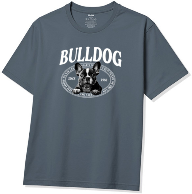 플라바 프렌치불독 반팔 티셔츠 빅사이즈