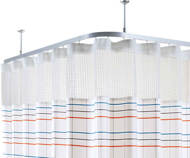 한국레일갤럭시 병원레일 요양원 한의원 병실 입원실 탈의실 반영구 피부관리실 마사지샵 라운드 곡선 가림막 커튼 레일, 16자(451~480cm까지 제작가능), O형 롤러