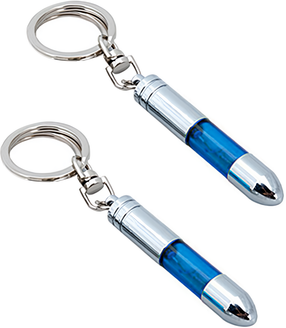 정전기 방지 키홀더 CAR-K01, 블루, 2개