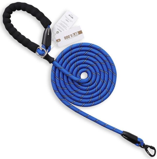 독스랩 로프 PRO 리드줄 산책줄, 블루, 1개