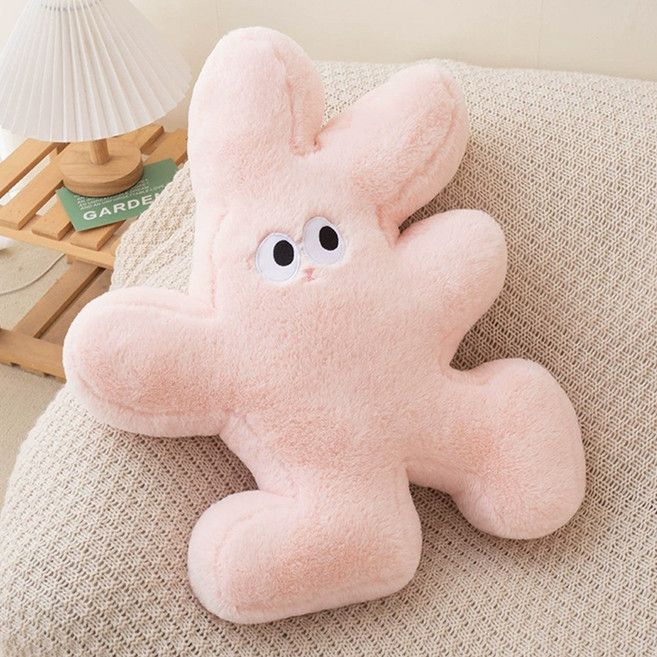 빅무드 허그미버니 토끼 인형 쿠션 바디필로우 소파 침실 인테리어 등쿠션, 02핑크