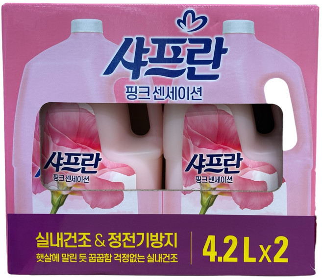 대용량 샤프란 핑크 센세이션 섬유유연제 4.2L x 2개입 트레이더스, 1개