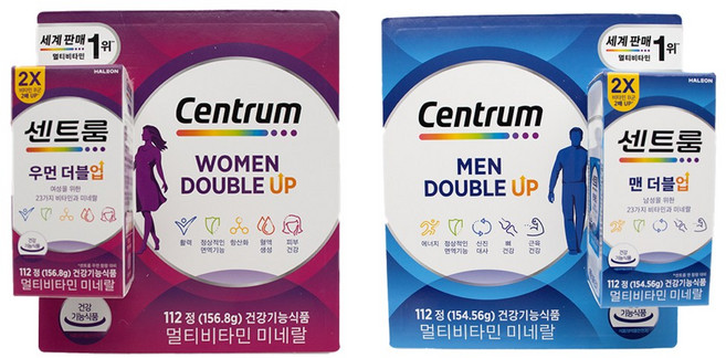 센트룸 멀티비타민 더블업 포 맨&우먼, 1세트, 224정