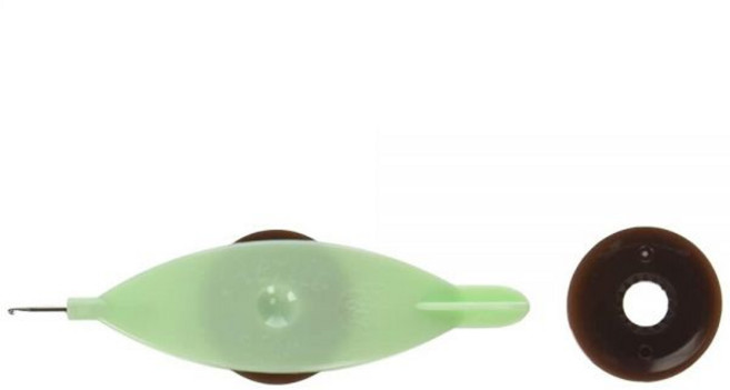 Handy Hands Aerlit Tatting Shuttle 2개의 보빈 포함 - SHH438 민트 초콜릿, Handy Hands Aerlit Tatting Shu