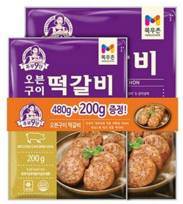 목우촌 오븐구이 떡갈비 480G+200g, 680g, 1개