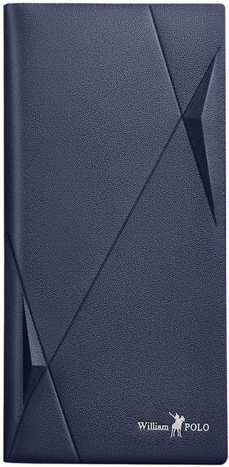 Williampolo 英皇保羅 長款錢包 大容量拉鍊多卡位防盜刷頭層牛皮長錢夾 钱包男 長款皮包 皮夾男用【奧特萊斯】