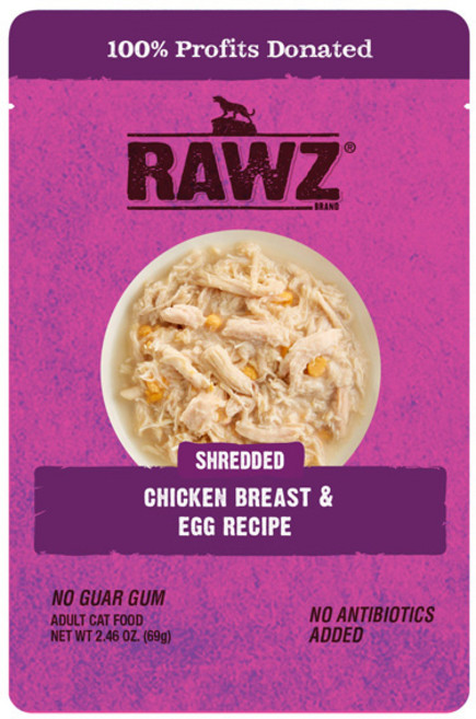 로우즈 고양이 간식 사시 파우치 오쥬바이로우즈 파우치 슈레디디 파우치, 닭, 69g, 1개