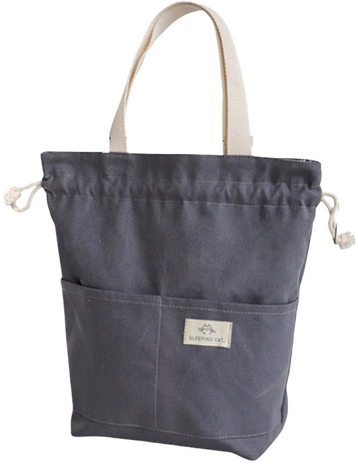 레디박스 보온보냉 방수 복주머니 도시락통 가방, 그레이, 1개