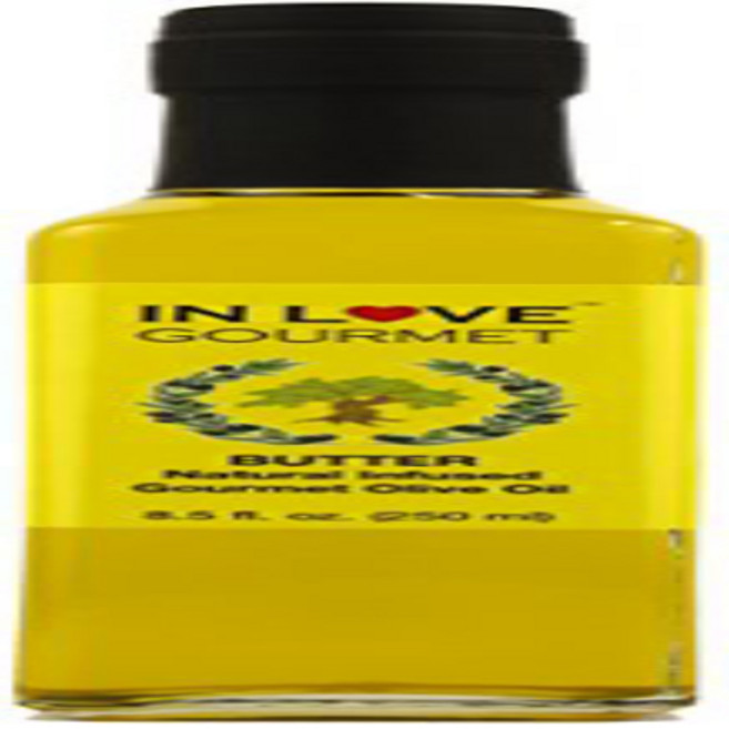 In Love Gourmet Extra Virgin Olive Oil Butter Natu In Love Gourmet 엑스트라 버진 올리브 오일 버터 천연 향이 주입된 Gourm, 1개, 250ml
